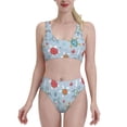 thumbnail image 1 of Balery Sea Turtle Women Bikini Swimsuit Tankini Set 2 Piece Bathing Suit Scoop Neck Swimsuit-X-Large, 1 of 8