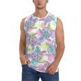 thumbnail image 1 of Balery Sea Turtles Men's Sleeveless Muscle Shirts Workout Tank Top, Moisture Wicking, Odor Protection-Large, 1 of 8