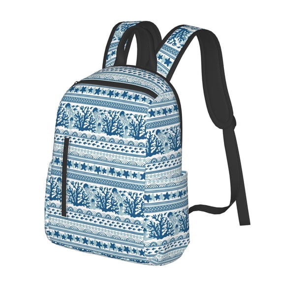 Balery Sea Underwater Jellyfish Lightweight Backpack for Men and Women - Durable and Water-Resistant, Ideal for School, Work, Travel, and Everyday Use