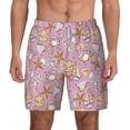 thumbnail image 1 of Balery Seafood Mens Swim Trunks Swim Shorts for Men Quick Dry Inseam Beach Shorts with Compression Liner Pocket-Small, 1 of 9