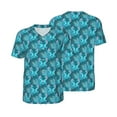thumbnail image 1 of Balery Seahorse Baseball Jersey for Men Casual Button Down Shirts Short Sleeve Active Team Sports Uniform-X-Large, 1 of 9