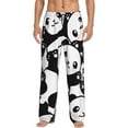 thumbnail image 1 of Balery Seamless Pattern Cute Panda print Men's Pajama Pants,Ultra Lightweight Pjs,Lounge Pant-Medium, 1 of 9
