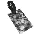 thumbnail image 1 of Balery Seamless Pattern With Skulls Print Durable Luggage Tags with Secure Strap, Personalized Travel ID Tags for Suitcases, Bags, and Backpacks - Easy Identification for Men and Women, 1 of 8