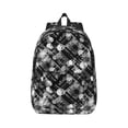 thumbnail image 1 of Balery Seamless Pattern With Skulls Vintage Canvas Backpack for Men and Women - Large Capacity, Durable Travel Laptop Bag for School, Work, Hiking, and Outdoor Activities, 1 of 7
