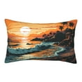 thumbnail image 1 of Balery Serene Ocean Sunset Bedding Queen Pillow Cases - Envelope Closure - Soft Brushed Microfiber Fabric - Shrinkage and Fade Resistant Pillow Cases-20"x30", 1 of 6