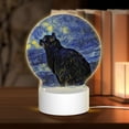 thumbnail image 1 of Balery Shambhala Cat In Van Gogh Impressionist Pattern Acrylic Night Light Gift with 3 Color ModesTouch-Sensitive LED Lamp Perfect Gift for Mother's Day, Birthday, or Christmas, 1 of 9