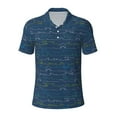 thumbnail image 1 of Balery Shark (2) Printed Men’s Short Sleeve Polo Shirt, Midweight Men's Shirt,Golf Polo shirts -4X-Large, 1 of 9