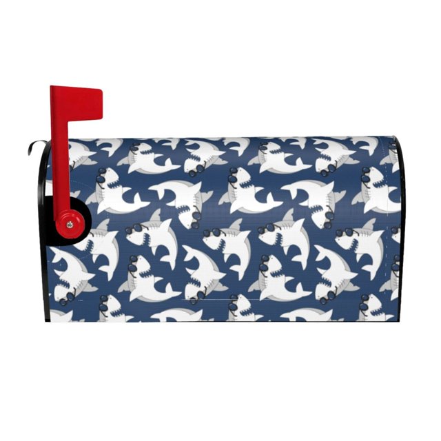Balery Shark Mailbox Cover Standard Size25.5x21 in