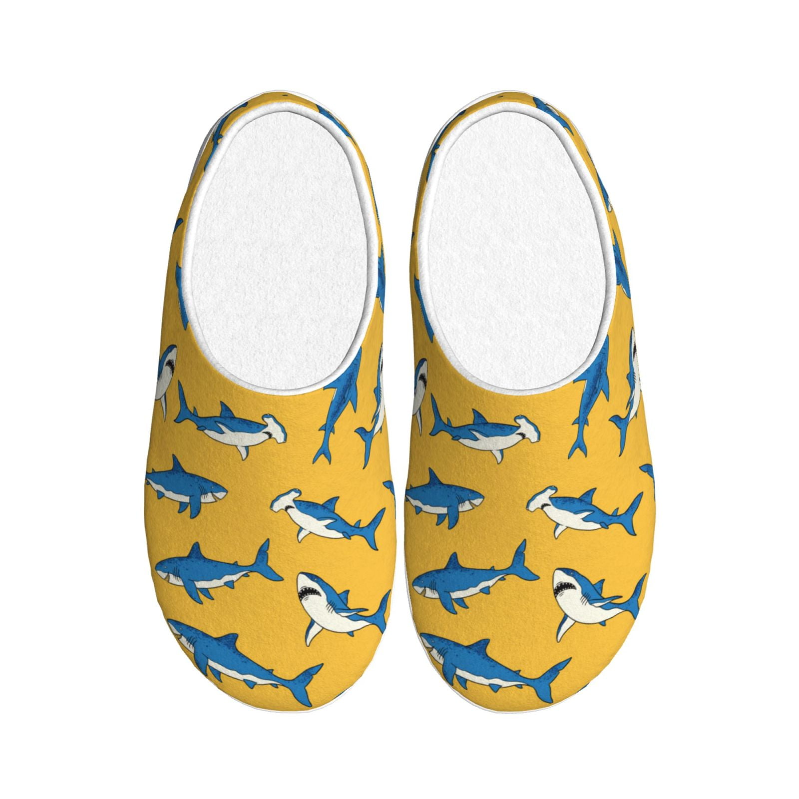 Shark Circling Pattern Print Comfy Winter Boots