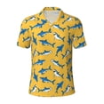 thumbnail image 1 of Balery Shark Print Printed Men’s Short Sleeve Polo Shirt, Midweight Men's Shirt,Golf Polo shirts -X-Large, 1 of 9