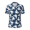 thumbnail image 1 of Balery Shark Printed Men’s Short Sleeve Polo Shirt, Midweight Men's Shirt,Golf Polo shirts -, 1 of 9