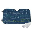 thumbnail image 1 of Balery Shark Windshield Sun Shade, Car Front Window Sunshade Cover ,Automotive Interior Portected Blocks Uv Rays For Car Pickup Truck Suv Accessories- Medium, 1 of 7