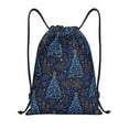 Balery Shining Christmas Tree Pattern Drawstring Backpack Bag Sport Gym