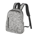 thumbnail image 1 of Balery Silver Glitter Lightweight Backpack for Men and Women - Durable and Water-Resistant, Ideal for School, Work, Travel, and Everyday Use, 1 of 1