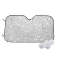 thumbnail image 1 of Balery Silver Glitter Windshield Sun Shade, Car Front Window Sunshade Cover ,Automotive Interior Portected Blocks Uv Rays For Car Pickup Truck Suv Accessories- Small, 1 of 7