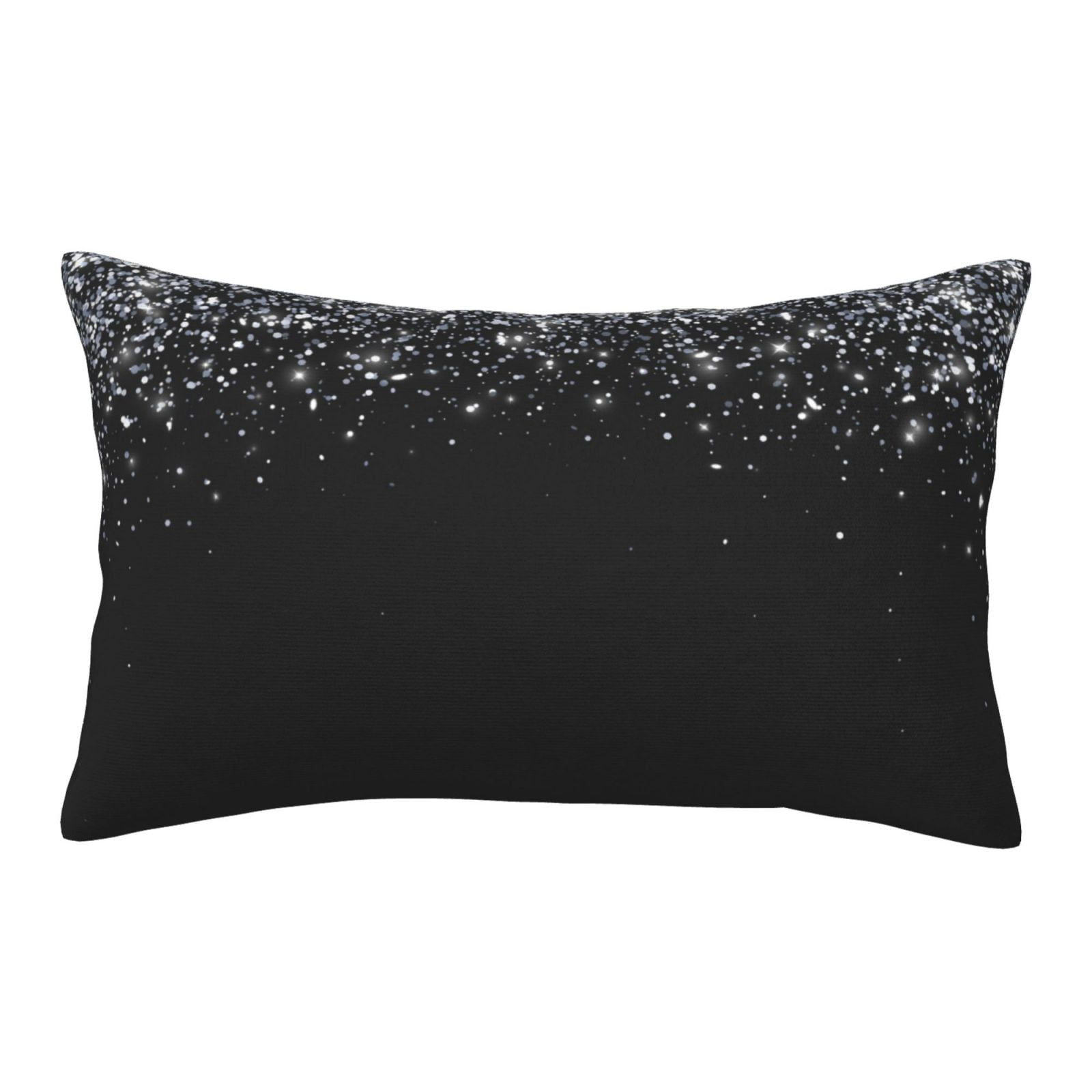 Balery Silver Glitter1 Bedding Queen Pillow Cases Envelope Closure
