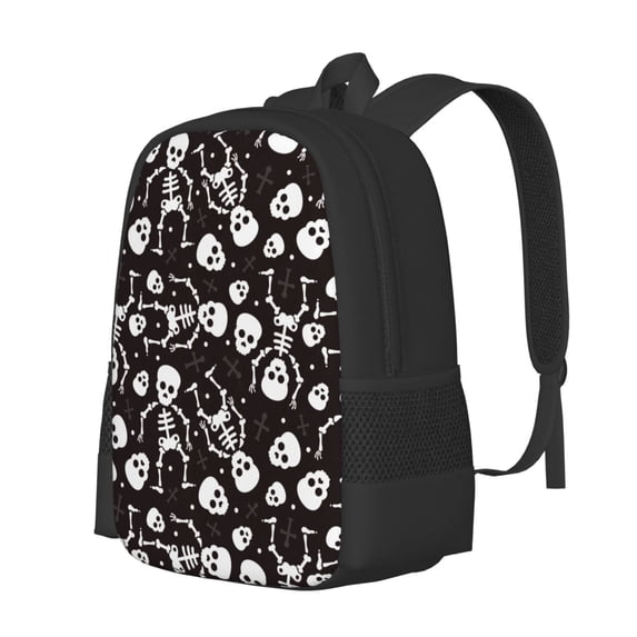 Balery Skeleton Backpack for Men and Women - Durable 600D Oxford Cloth -Large Capacity, Water-Resistant School, Travel, and Hiking Bag