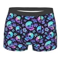 thumbnail image 1 of Balery Skull flower tie dye Men's Boxer Briefs, Soft and Breathable Cotton Underwear with nylon Waistband-XX-Large, 1 of 9