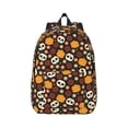 thumbnail image 1 of Balery Skulls Vintage Canvas Backpack for Men and Women - Large Capacity, Durable Travel Laptop Bag for School, Work, Hiking, and Outdoor Activities, 1 of 7