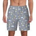 thumbnail image 1 of Balery Sleep Rabbit Mens Swim Trunks Swim Shorts for Men Quick Dry Inseam Beach Shorts with Compression Liner Pocket-Medium, 1 of 9