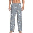 thumbnail image 1 of Balery Sleep Rabbit print Men's Pajama Pants,Ultra Lightweight Pjs,Lounge Pant-Medium, 1 of 9