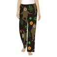 thumbnail image 1 of Balery Sloth Doing Yoga print Women's Pajama Pants,Ultra Lightweight Pjs,Lounge Pant-Large, 1 of 9