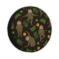 thumbnail image 1 of Balery Sloth Doing Yogatire Cover Waterproof Dust-Proof, Universal Spare Wheel Tire Cover For Trailer, Rv, Suv Truck And Vehicle Camper Accessories-14 Inch, 1 of 9
