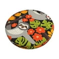 thumbnail image 1 of Balery Sloth On The Branch Velvet Round Bar Chair Cushion Cover Adjustable, Protects From Scratches And Stains, Soft & Washable Ideal For Wooden And Metal Stools - 14 Inch, 1 of 7