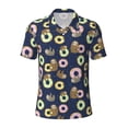 thumbnail image 1 of Balery Sloth with Donuts Printed Men’s Short Sleeve Polo Shirt, Midweight Men's Shirt,Golf Polo shirts -4X-Large, 1 of 8