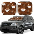 thumbnail image 1 of Balery 2 Piece Sloths Need More Coffee Car Windshield Sun Shade|Foldable Front Windshield Shade for Car Front Window for Most Sedans SUV Truck-Large, 1 of 7