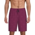 thumbnail image 1 of Balery Small Stars Men's Cotton Knit Pajama Shorts Waistband & Pockets,Short Pajama Pants-XX-Large, 1 of 8