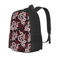 thumbnail image 1 of Balery Snake And Rose Backpack for Men and Women - Durable 600D Oxford Cloth -Large Capacity, Water-Resistant School, Travel, and Hiking Bag, 1 of 9