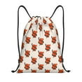 Balery Snake Around Heart Pattern Drawstring Backpack Bag Sport Gym