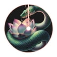 thumbnail image 1 of Balery Snake Holding A Lotus Printed Christmas Tree Skirt , Merry Christmas Party Christmas Tree Decoration,Adjustable Tree Skirt-48", 1 of 6