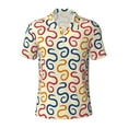 thumbnail image 1 of Balery Snake Printed Men’s Short Sleeve Polo Shirt, Midweight Men's Shirt,Golf Polo shirts -Medium, 1 of 9