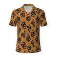 thumbnail image 1 of Balery Snake Printed Men’s Short Sleeve Polo Shirt, Midweight Men's Shirt,Golf Polo shirts -Medium, 1 of 9