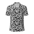 thumbnail image 1 of Balery Snake Printed Men’s Short Sleeve Polo Shirt, Midweight Men's Shirt,Golf Polo shirts -Medium, 1 of 9