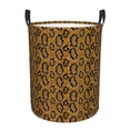 thumbnail image 1 of Balery Snake Skin Round Laundry Basket with Handles Waterproof Freestanding Laundry Hamper for Clothes Toys in the Dorm and Family-Small, 1 of 8