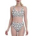thumbnail image 1 of Balery Snake Women Bikini Swimsuit Tankini Set 2 Piece Bathing Suit Scoop Neck Swimsuit-, 1 of 8