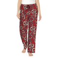 thumbnail image 1 of Balery Snake print Women's Pajama Pants,Ultra Lightweight Pjs,Lounge Pant-Small, 1 of 9