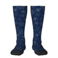 thumbnail image 1 of Balery Snowflake Dark Blue Fun Novelty Socks Men'S Women'S Crew Socks Funny Crazy Novelty Socks Quirky And Cool Socks, 1 of 9