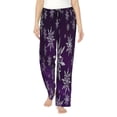 thumbnail image 1 of Balery Snowflake Gradient Purple print Women's Pajama Pants,Ultra Lightweight Pjs,Lounge Pant-X-Large, 1 of 9
