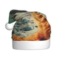 thumbnail image 1 of Balery Space Adventurer Cat Pattern Santa Hat Christmas Hat Funny Christmas Hat Christmas Knitted Beanie Hat For Men Women Adult, 1 of 6