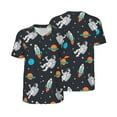 thumbnail image 1 of Balery Space Baseball Jersey for Men Casual Button Down Shirts Short Sleeve Active Team Sports Uniform-4X-Large, 1 of 9