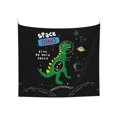 thumbnail image 1 of Balery Space Dino Cartoon Black Pattern Tapestry 60x51 Inches - Large Wall Hanging Tapestry for Bedroom, Living Room, Dorm Decor - Artistic and Aesthetic Room Decor, 1 of 9