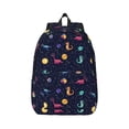 thumbnail image 1 of Balery Space Dinosaur Vintage Canvas Backpack for Men and Women - Large Capacity, Durable Travel Laptop Bag for School, Work, Hiking, and Outdoor Activities, 1 of 1
