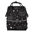 thumbnail image 1 of Balery Space Galaxy Mummy Backpack - Waterproof Twill Canvas, Large Capacity Diaper Bag with Multiple Pockets and Adjustable Straps, 1 of 6