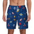 thumbnail image 1 of Balery Space Mens Swim Trunks Swim Shorts for Men Quick Dry Inseam Beach Shorts with Compression Liner Pocket-Large, 1 of 9