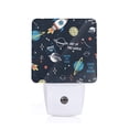 thumbnail image 1 of Balery Space Pattern LED Night Light with Automatic Sensor Plug in Night Light with Dusk-to-Dawn Light Sensor LED Nightlight 0.5W-UK, 1 of 7