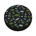 thumbnail image 1 of Balery Space Rockets Tire Covers - Tough Tire Wheel Protector for Truck, SUV, Trailer, Camper, RV -17 inch, 1 of 8